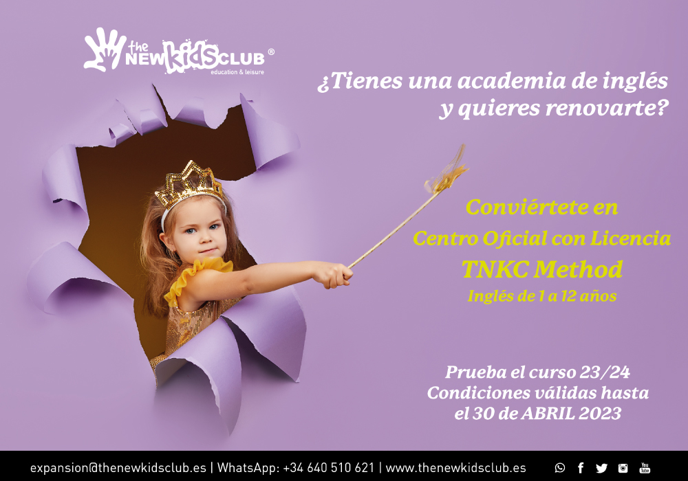 TheNewKidsClub's tweet photo. Dispones de una academia de inglés y te gustaría convertirte en centro oficial con licencia de inglés para el nuevo curso 23-24?
Contacta con nosotros, te esperamos
https://t.co/rX93Onm82M https://t.co/D6IxlbJA5n