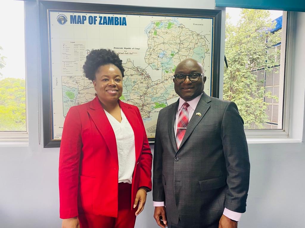 It was a pleasure to meet Ms. Keisha Livermore, @kclive11, the new Chief of Mission for the International Organization for Migration in Zambia @IomZambia, who paid a courtesy call to familiarize herself with @WorldBank work in Zambia.