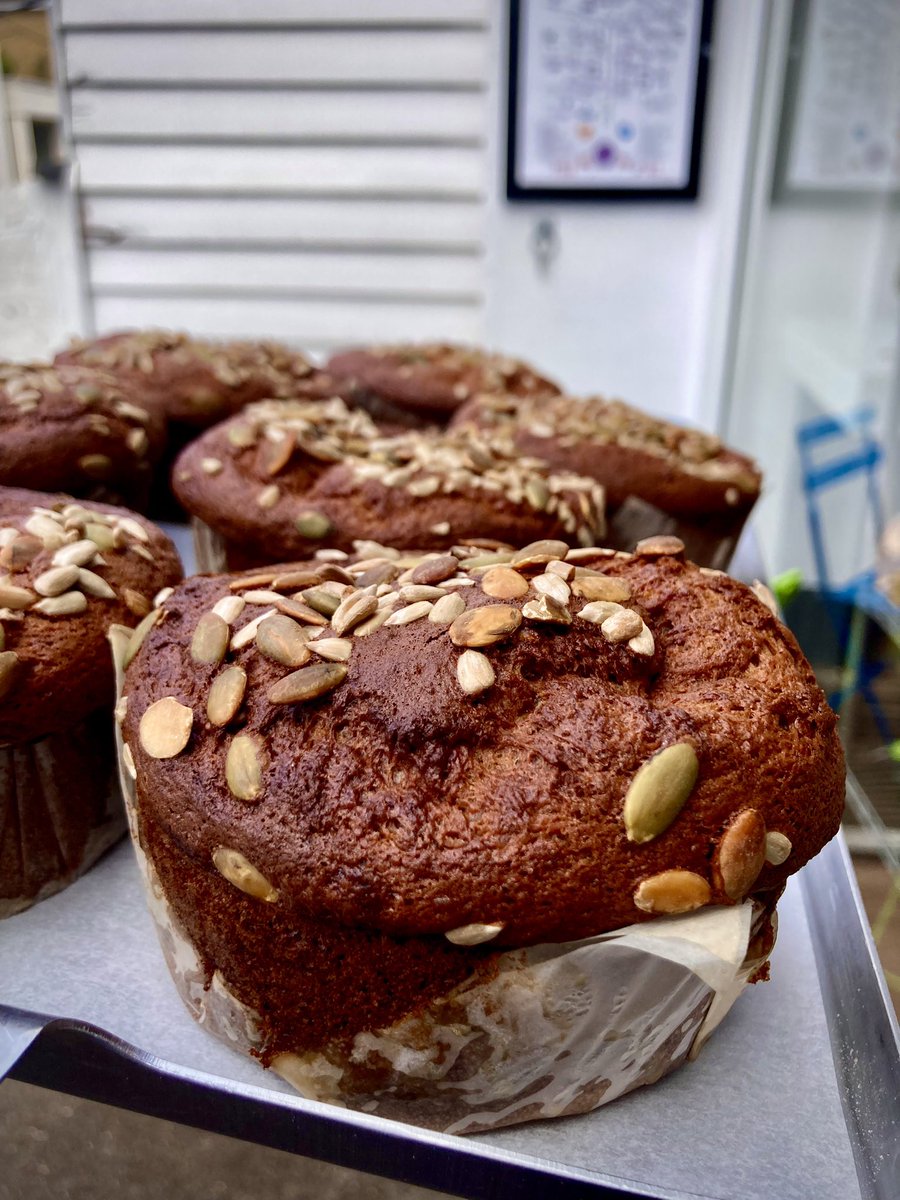 Fat free banana cake - comes from a time I made this recipe at home, years ago & forgot the butter …. 🤣#thamesditton #villagebakery #independantbusiness