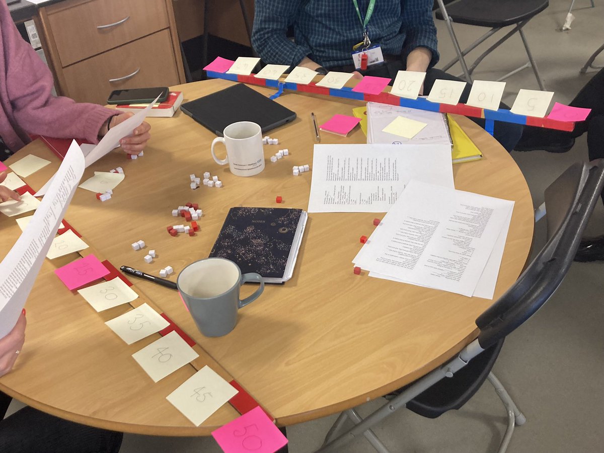 Exploring how we can teach multiplication in our <a href="/WYorksMathsHub/">West Yorkshire Maths Hub</a> Sustaining group. Each session we have explored diff approaches. Today we had time to explore one way, rehearse and feedback on how it could be implemented.