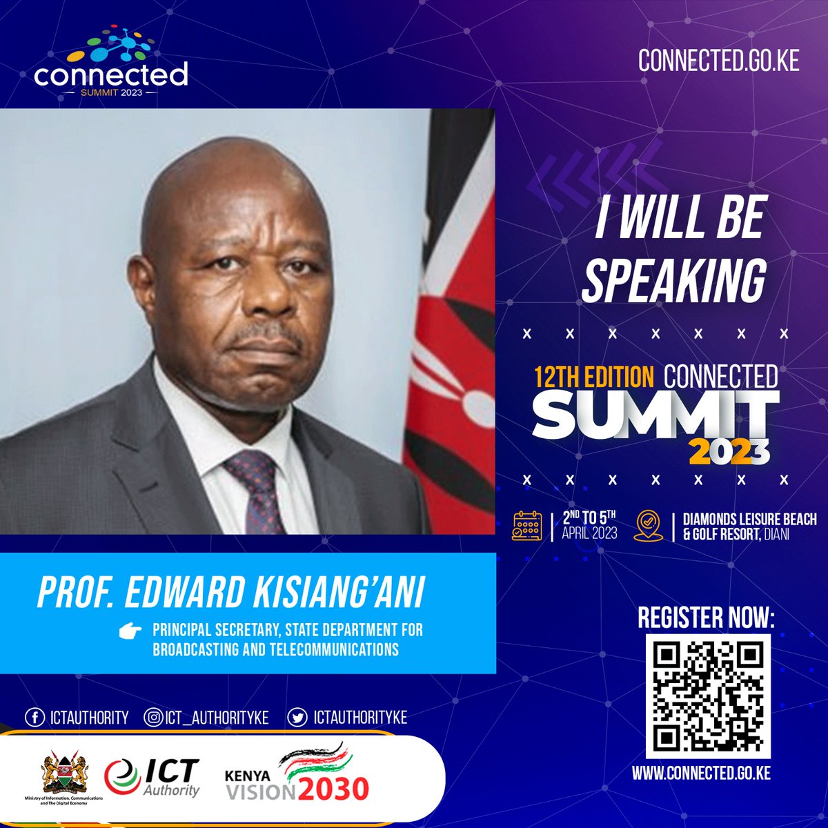 Catch him at Connected Summit 2023, where he will talk about the latest trends and innovations in the broadcasting and creative industries, which are changing quickly. 

Join this eye-opening event.

 Register at connected.go.ke 

#ConnectedSummit2023 #DigitalEconomyKE