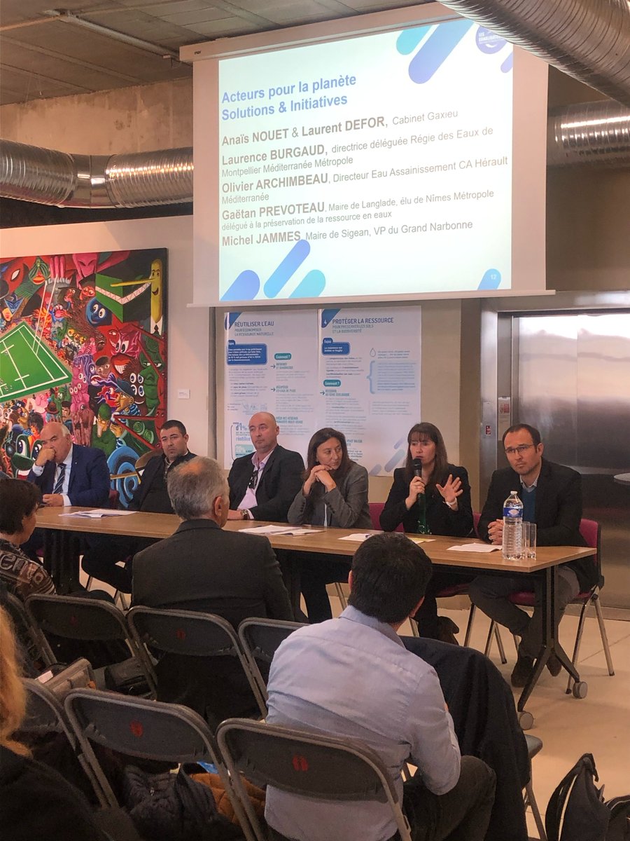 [Matinée de l’eau les <a href="/Canalisateurs/">Les Canalisateurs</a> #Occitanie délégation Méditerranée] 💧ENGAGÉS POUR LA JOURNÉE MONDIALE DE L’EAU 💦 🙌
Au programme
11h30 Table ronde animée par <a href="/Hubertvialatte/">Hubert Vialatte</a>
 "L'économie circulaire de l'Eau : regards croisés sur des projets de Réutilisation »".