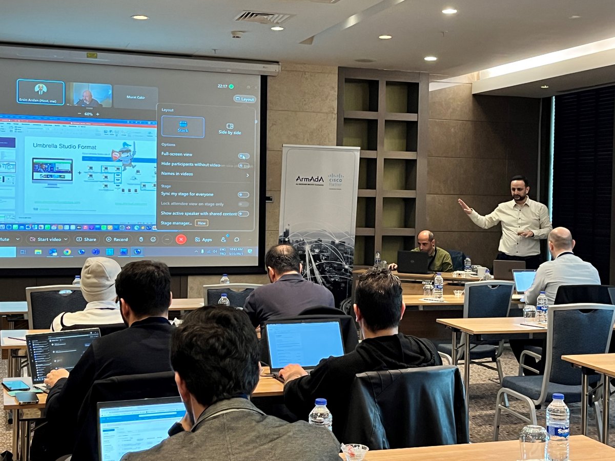 ingrammicrotr's tweet image. Bugün gerçekleşen #Cisco Security ve Umbrella Demo eğitimimize katılım sağlayan tüm iş ortaklarımıza teşekkür ederiz.

Cisco Umbrella ve Cisco Security çözümlerimize dair bizimle cisco.tr@ingrammicro.com üzerinden iletişime geçebilirisiniz.

#ciscosecurity #ciscoumbrella