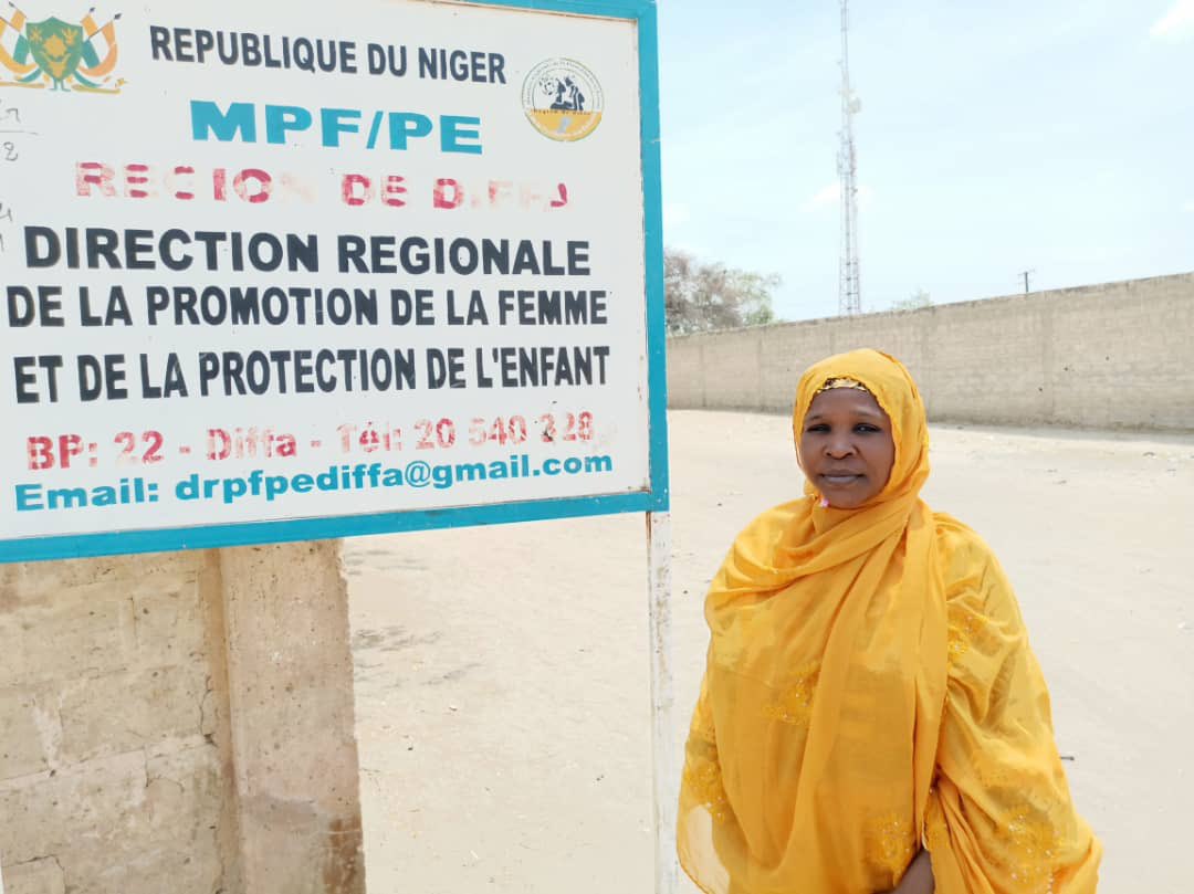 "Les femmes de Diffa bénéficient des activités génératrices de revenues. Mais il est bon de passer à l'échelle pour des petites et moyennes entreprises/industries". Dixit Mme Haoua Moustapha, Directrice Régional de la Promotion de la Femme, Protection de l’Enfant de Diffa.