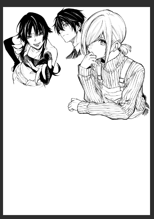 デジタルのいいとこは拡大して描けるからラクガキする分にはつめつめにかけて楽 