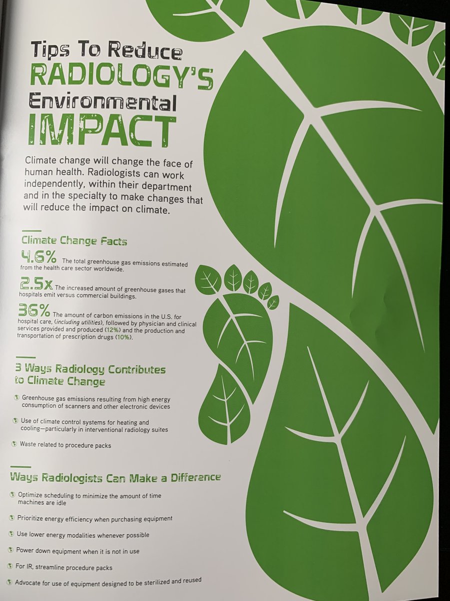 It's been exactly 1 year since #AUR22 opened w/ meeting theme of Sustainability, Climate Change &amp; Radiology.

Our field has come so far since then:
1. <a href="/RSNA/">RSNA</a> News cover👇🏽
2. <a href="/RadiologyACR/">American College of Radiology</a> establishes Task Force on Climate &amp; Health
3. <a href="/JACRJournal/">JACR</a> devoting special issue on climate
