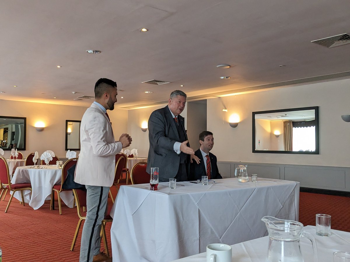 Members gathered in Swansea's Dragon Hotel on Saturday for our AGM &amp; President's Luncheon, hosted by <a href="/PgmSouthWales/">PGM South Wales</a>. Outgoing Chairman invested <a href="/drbaig13/">Dr.Akram Baig CStJ</a> &amp; Phil Bevan as Honorary Members, £150 was presented to two feed the homeless charities &amp; our new Chairman was elected.