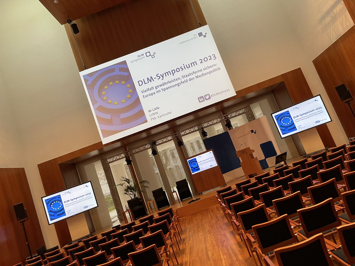 Um 14:00 Uhr geht‘s los. Alles bereit für das DLM-SYMPOSIUM 2023!