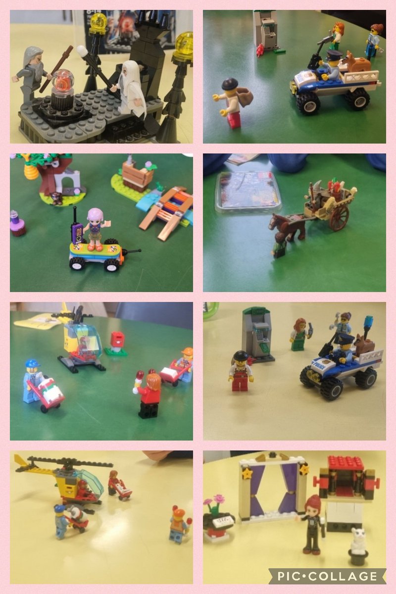 Have a look at some of the amazing builds our Lego Group have achieved together. They worked together in groups of three using great communication skills and adapting to different roles each week, of building, supplying and  engineering. #LEGOTherapy