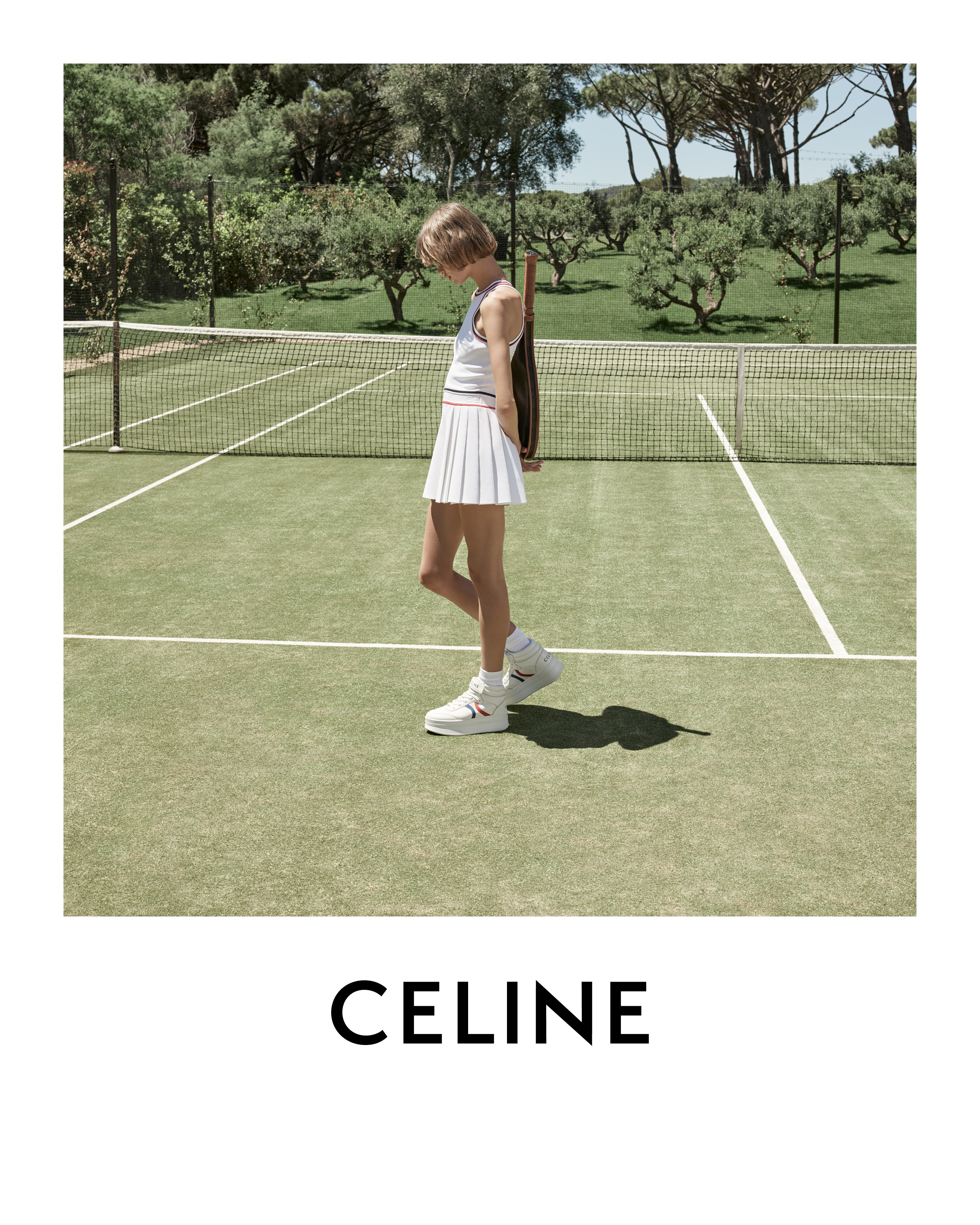 CELINE on X: LA COLLECTION TENNIS CELINE CELINE ATHLETIC DRESS CELINE  BLOCK SNEAKERS CELINE TENNIS RACKET COVER COLLECTION AVAILABLE IN SELECTED  STORES FROM MARCH 24TH AND ON  IN APRIL QUINN HEDI