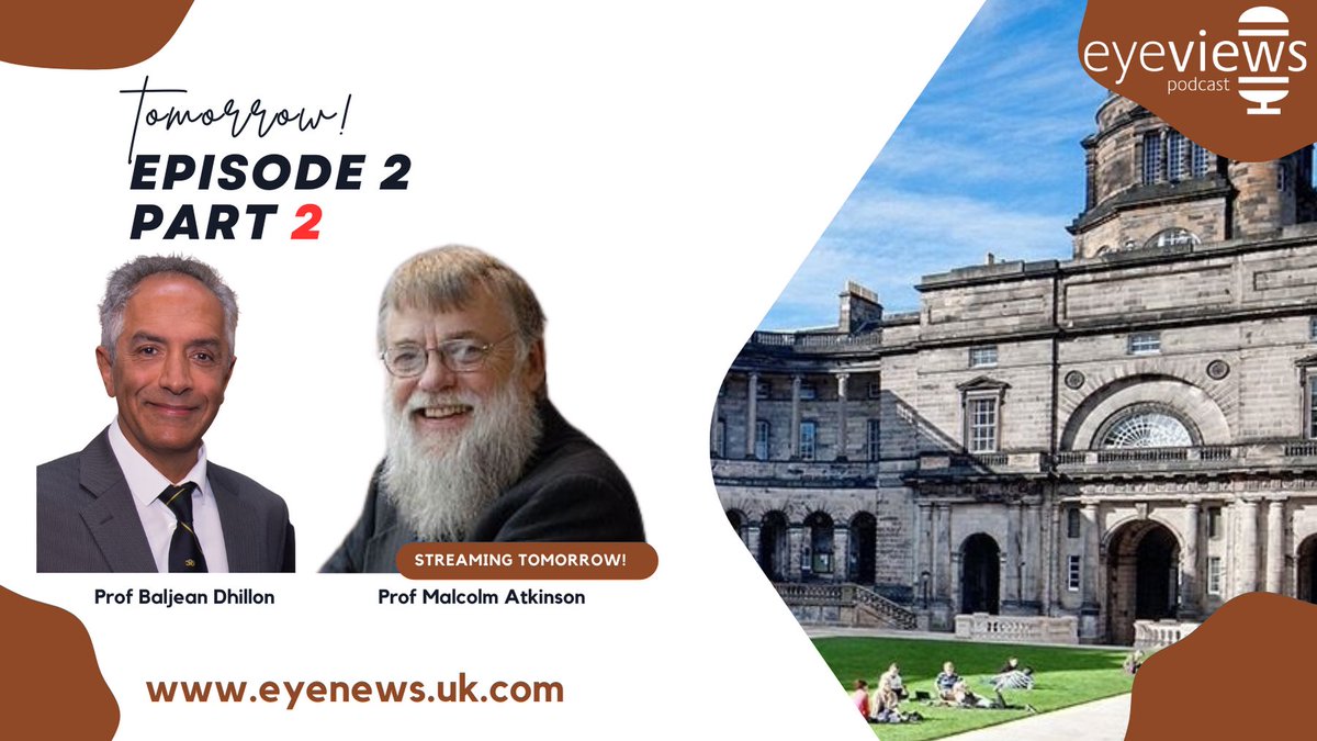 📢TOMORROW: The second part of The Patient Perspective goes live🔴. Join Prof Baljean Dhillon and Prof Malcolm Atkinson, and make sure to catch up on Episode 1 either on YouTube or your #podcast provider:
🎧LISTEN: spoti.fi/3E5atnE

📺WATCH: bit.ly/3kpvoLs