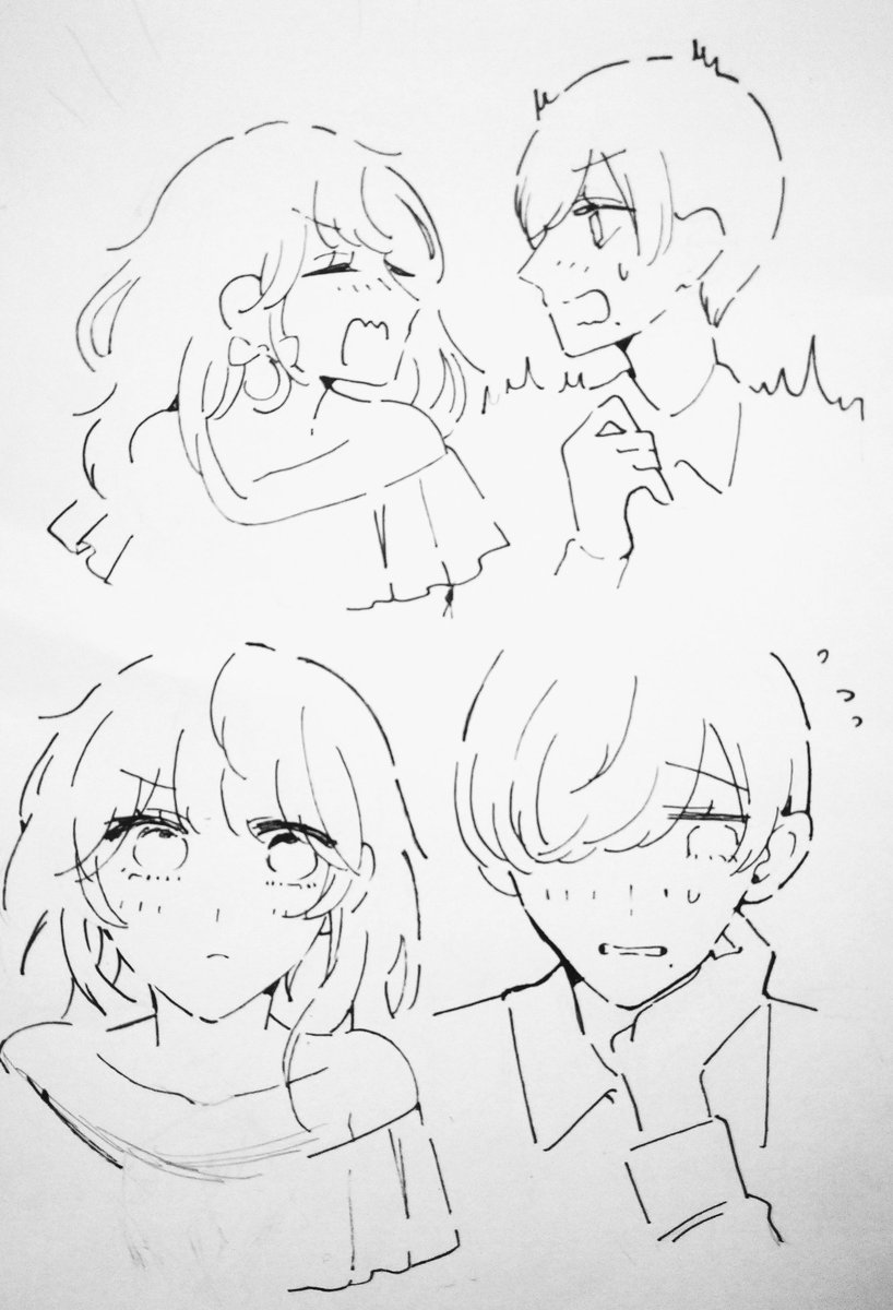 今回はクリスタでペン入れと着彩しました
下書きとだいぶ違う 