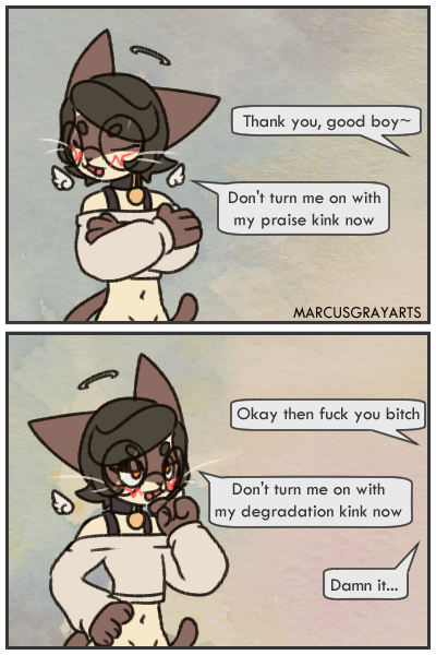 MarcusGrayArts's tweet photo. This exact thing happened to me and it got me thinking about how numerous my kinks are :3c 

And thank you all so much for 9000+ followers! I'm glad my art still appeals to all of you! <3 https://t.co/Hse8Qa3UlJ