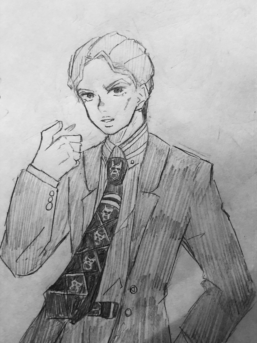 yako6210's tweet photo. ｷﾗ💣

 #jjba  #吉良吉影  #ジョジョの奇妙な冒険  #ジョジョラーさんと繋がりたい  #イラスト  #イラスト好きさんと繋がりたい  #絵かきさんと繋がりたい  #絵描きさんフォロバ100 https://t.co/tV4A9SCpUI