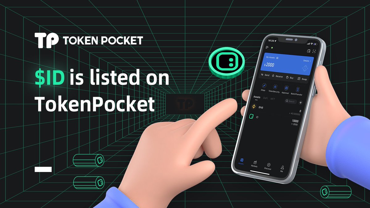 TokenPocket_TP's tweet photo. 🆕 $ID is listed on @TokenPocket_TP! @spaceid @ethereum @BNBCHAIN 

Now you can
✅ Store &amp; Manage $ID
✅ Transfer $ID
✅ Buy &amp; Sell $ID on @TransitFinance 
👉https://t.co/2uYYu35DHE https://t.co/sIc7C2SBeP