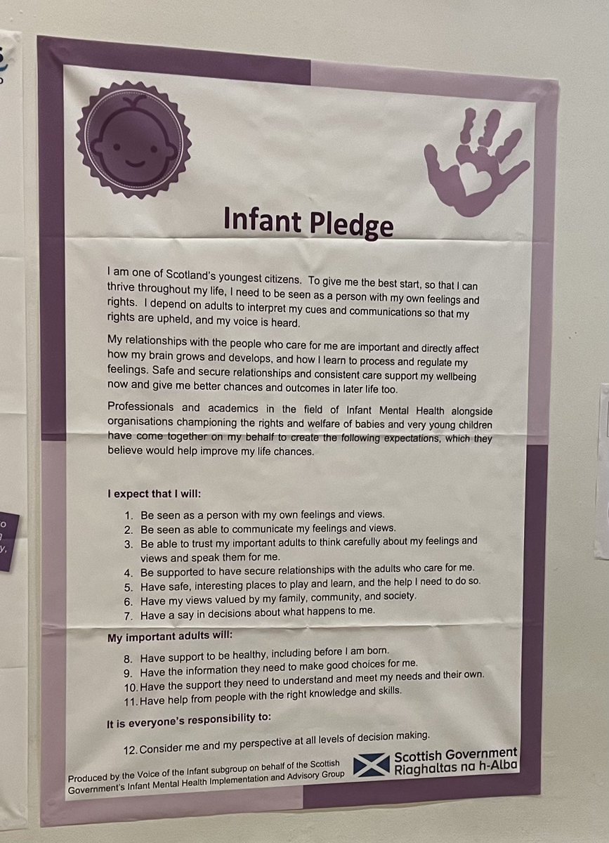 kate_wall98's tweet photo. Scotland is one of the first countries in the world to generate an Infant pledge, to commit to voice from birth and give guidance to engage in a rights based approach for our youngest children #pnimhpb https://t.co/Y6dy3huov1