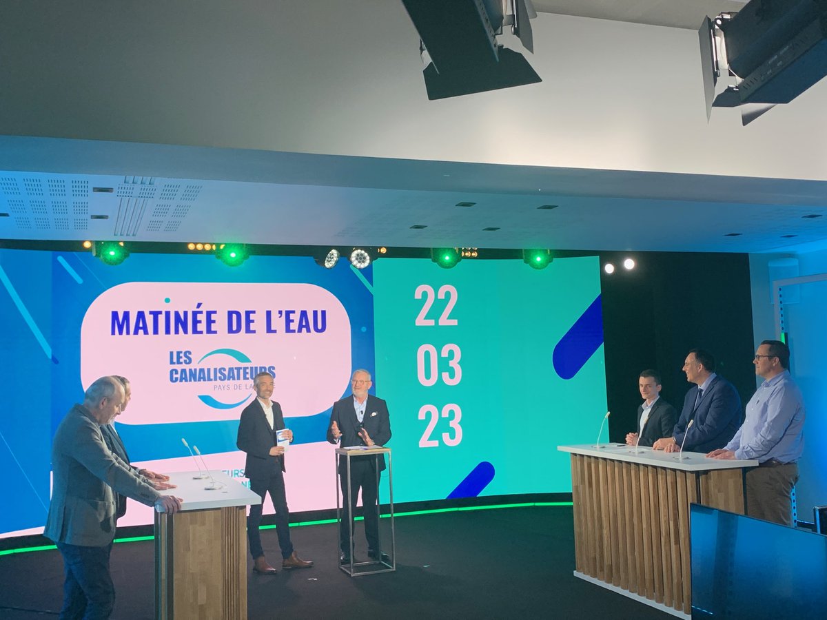 💧 #JourneeMondialeDelEau 
À l’invitation des <a href="/Canalisateurs/">Les Canalisateurs</a>, table ronde autour des enjeux de financement de nos politiques publiques en présence d’élus et parlementaire du territoire. Avec une détermination commune : préserver la ressource.