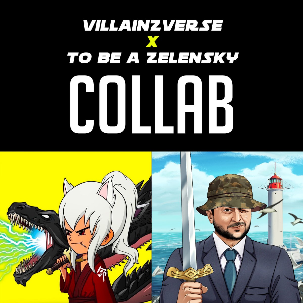 0xchangelabs's tweet photo. 🎁Collab Giveaway🎁

🏆5 WL @villainzverse
🏆1 WL @be_zelensky

💙Follow @0xchangelabs &amp; all above
💛Like &amp; RT &amp; Tag https://t.co/IpJ6jriQYV