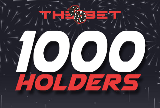 We are proud to announce that we have hit 1000 $BET holders! With an exciting week ahead we look forward to continuing to grow our family. Full Coinflip preview coming later today!