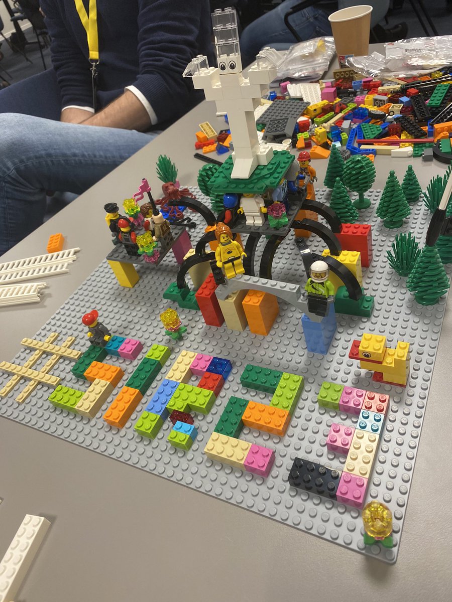 #Lego is that a way to find out new ideas? A great workshop at #SIR23 building an innovation ecosystem