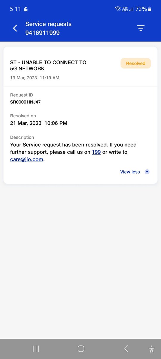aggarwal_shaman's tweet image. As was expected with @JioCare @reliancejio , you guyz the closed the service request as resolved without even working on it. Thanks useless customer care. THIS IS NOT RESOLVED CHEATERS.
#UselessCustomerCare
