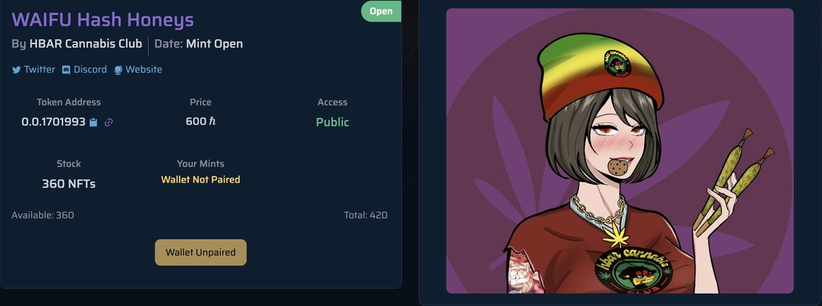 HBAR CANNABIS CLUB tweet media