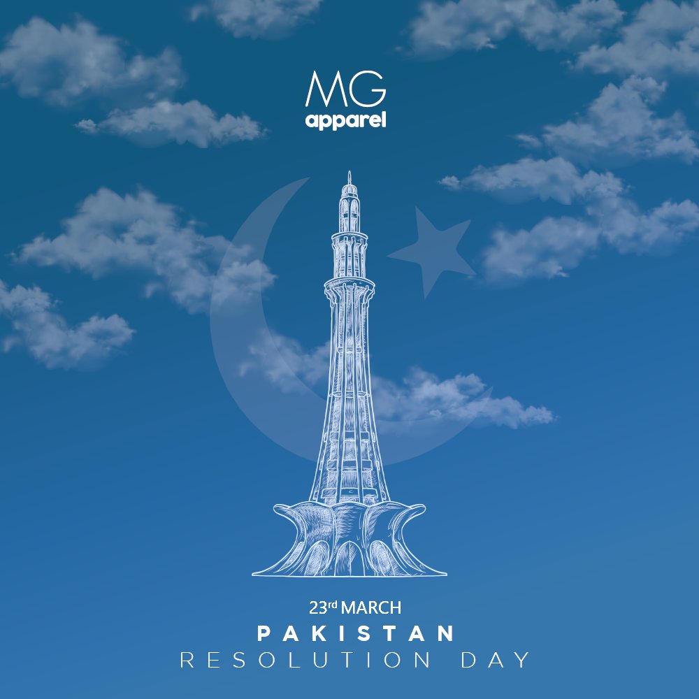 mgapparelpk's tweet photo. Happy Resolution Day, Pakistan! 🇵🇰
MG Apparel is proud to be a part of this great nation and committed to contributing to its growth through quality and innovation.
#MGApparel #MGA #PakResolutionDay #23rdMarch https://t.co/71HOSlxg77
