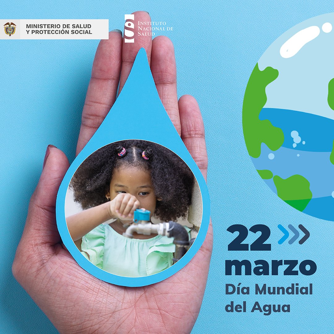 INSColombia's tweet photo. #DiaMundialDelAgua 3,5 millones de personas mueren debido a enfermedades relacionadas con la pésima calidad del agua. #ODS #AcelerarElCambio 

*Acciones individuales para su uso responsable.

*Acciones colectivas para su sostenibilidad.

*Acciones intersectoriales salud pública. https://t.co/pnSkjK5OiW