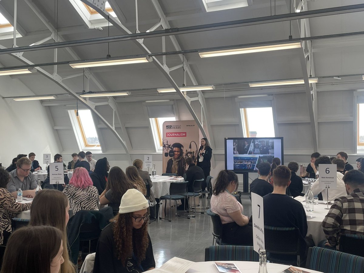 suzenelson's tweet photo. Employability Day is underway for our @DerbyJourno, @UoDFootyJournos and Specialist Sports students. #journalism #careers https://t.co/h1nj7niaUB