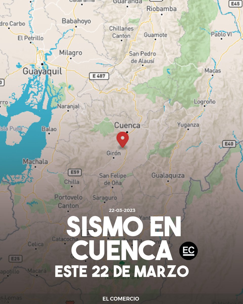 Un sismo de 3.2 se registró en la ciudad de #Cuenca este miércoles 22 de marzo de 2023 » bit.ly/42u83JZ