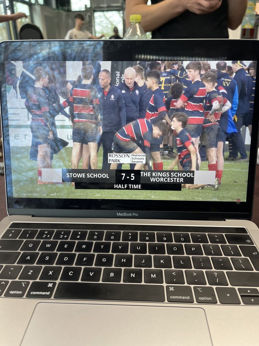 Supporting @KSWRugby from a distance at Rosslyn Park! Miss being taught by this pair of legends @KSW_Sport !!