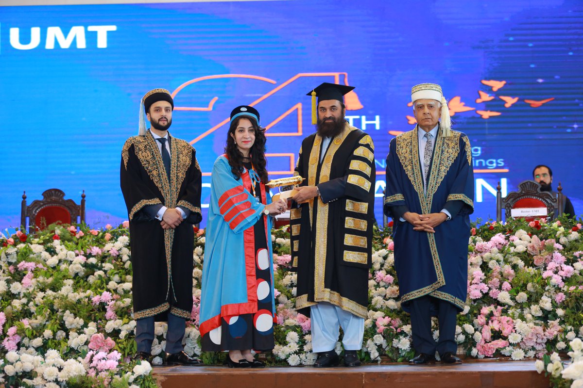 UMTOfficial's tweet photo. Highlights of the 24th Convocation Medalists

Medalists of the 24th Convocation Receiving their Degrees and Awards from Governor Punjab
#UMTConvocation #myUMT https://t.co/DgkZAE1Z4j