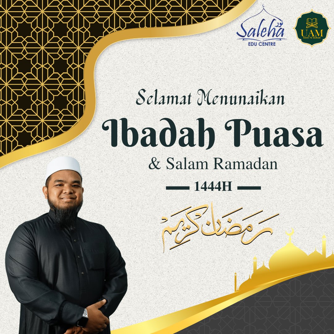 UAMcenter's tweet photo. Marhaban ya Ramadhan 🌙

Selamat menyambut kedatangan bulan Ramadhan Al-mubarak, bulan suci yang penuh dengan keberkatan.

Inilah masanya untuk kita lebih mendekatkan diri kepadaNya, menjauhi keburukan dan memperbanyakkan amal ibadah. https://t.co/WHUxDsQWpm
