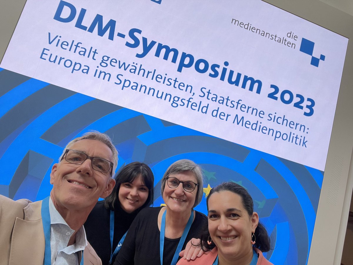 Das Orga-Team der Gemeinsamen Geschäftsstelle der #medienanstalten freut sich auf Sie beim #DLMsymp23