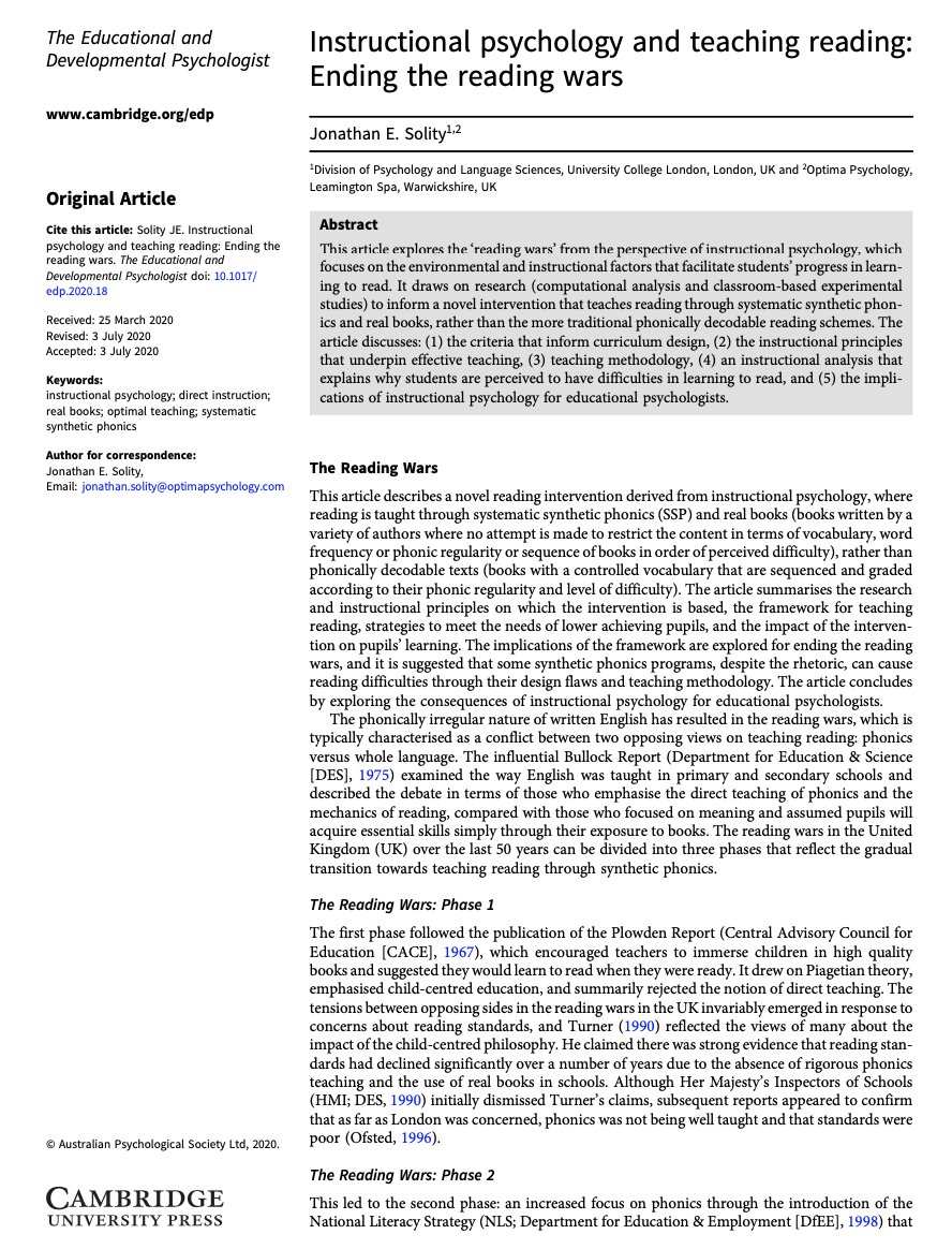 Looking forward to talking to <a href="/notts_psych/">School of Psychology, University of Nottingham</a> trainee EPs about instructional psychology &amp; teaching reading. Will highlight key diffs btwn ATT &amp; RTI. If not recognised many more pupils from low income families will be seen to have reading difficulties. <a href="/AEPsychologists/">Association of Educational Psychologists</a> <a href="/DECPOfficial/">BPS DECP</a>
