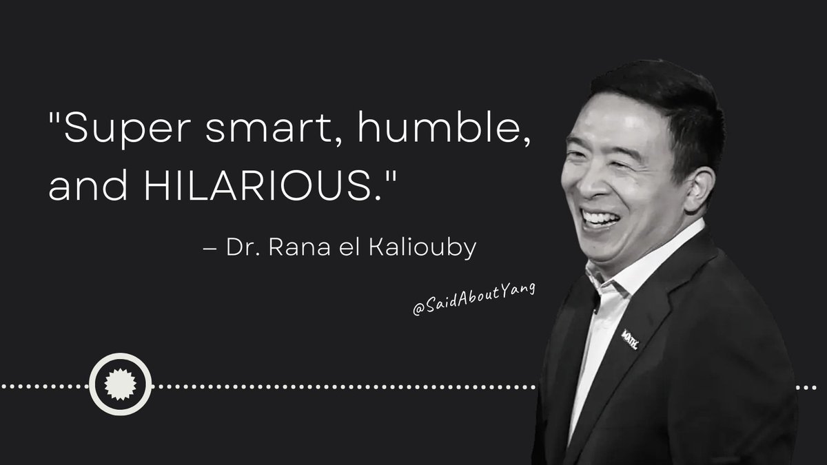 'Super smart, humble, and HILARIOUS.' — @kaliouby #SaidAboutYang