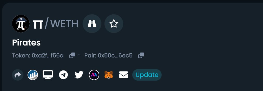 PiratesLabsERC's tweet photo. Dextools has been updated ! 

https://t.co/hhsj24fjOD

Join TG - https://t.co/ArvdosVEBb https://t.co/ysaHPD688I