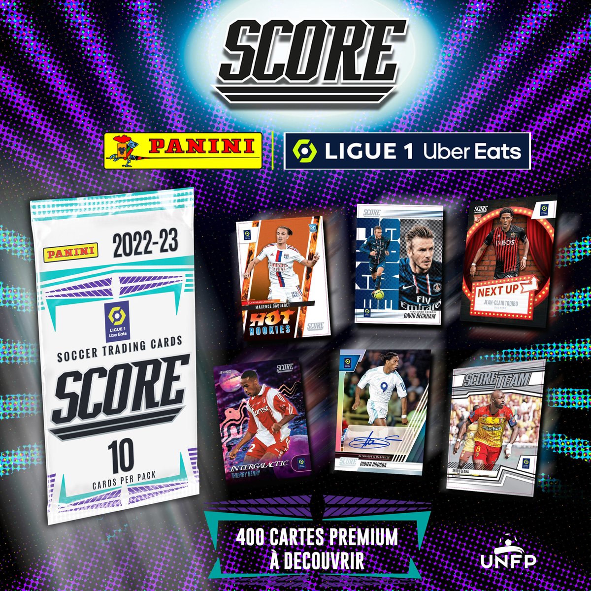 panini_france's tweet photo. Es-tu prêt?!🔥
Les cartes premium Panini Score Ligue 1 Uber Eats sont maintenant disponibles dans tes points de vente habituels! Découvre une collection unique de 400 cartes dans 10 catégories dont des cartes signées!⚽️
👉🏼 https://t.co/RUssbBD9nZ
#paninifoot #collectionscore https://t.co/HOjRrSYBQr