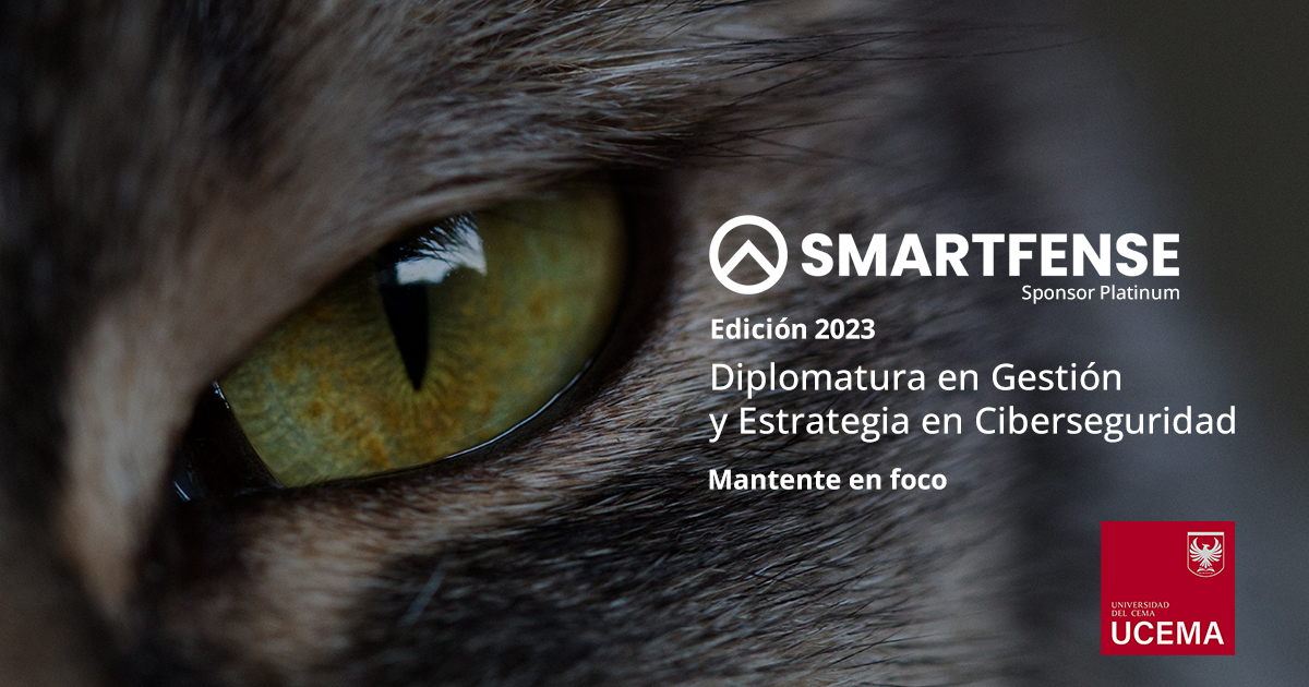 SMARTFENSE's tweet photo. #CISO - 👉 ¿Quieres profundizar tu #liderazgo?

El 19 de abril inicia la 5ª Edición de la Diplomatura Gestión y Estrategia en #Ciberseguridad @cecib_ucema a cargo de los directores @identidadrobada y @padamovic
Más info: https://t.co/0YgZ9WrzSl

#SMARTFENSE te acompaña. #infosec https://t.co/sS9u6IE5C3