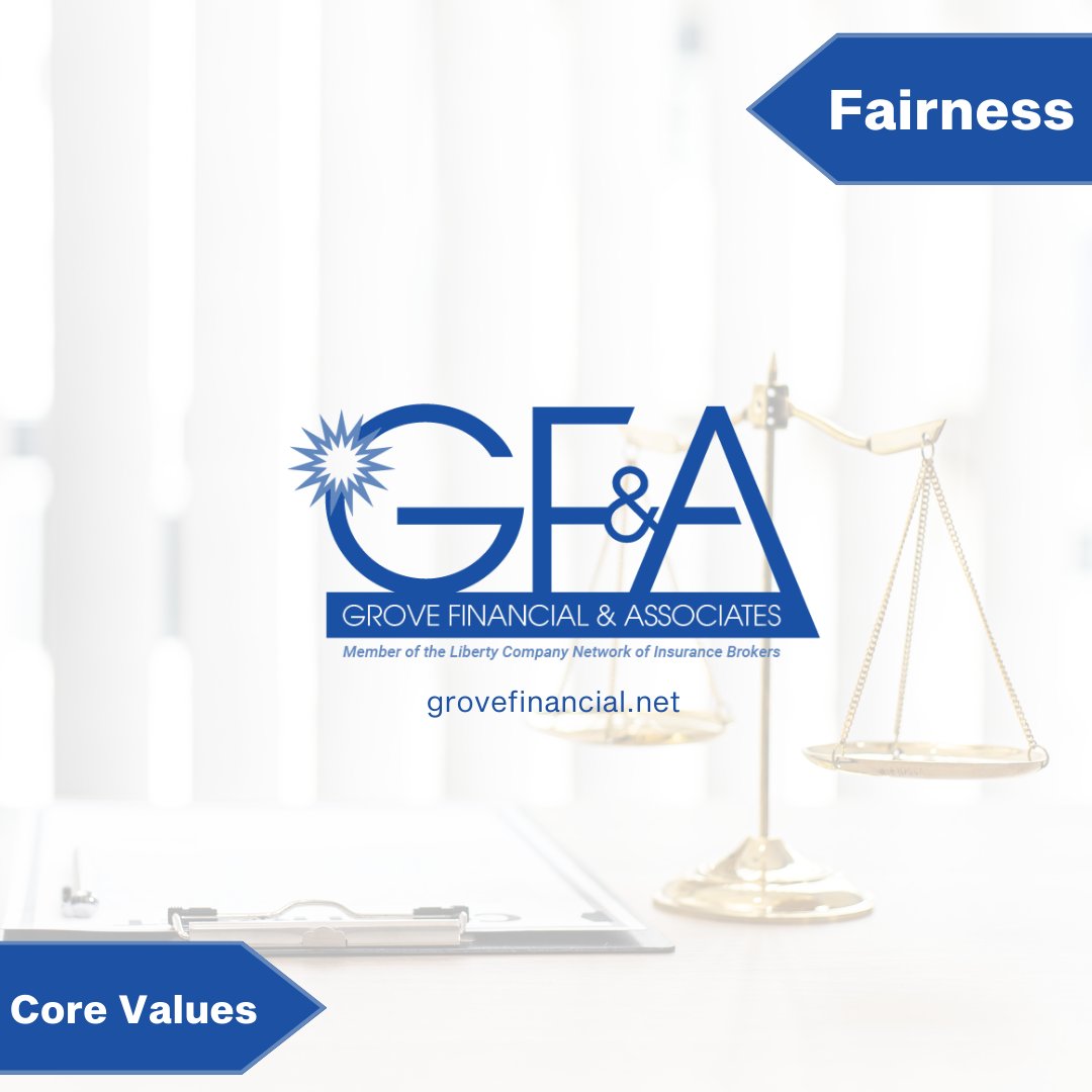 financial_grove's tweet photo. The dictionary defines Fairness as impartial and just treatment or behavior without favoritism or discrimination.
Here at Grove, we pride ourselves on creating a culture and environment where our clients and employees are treated with Fairness.
#GFA #LibertyPartner #CoreValues https://t.co/Ts9uzgrpO0