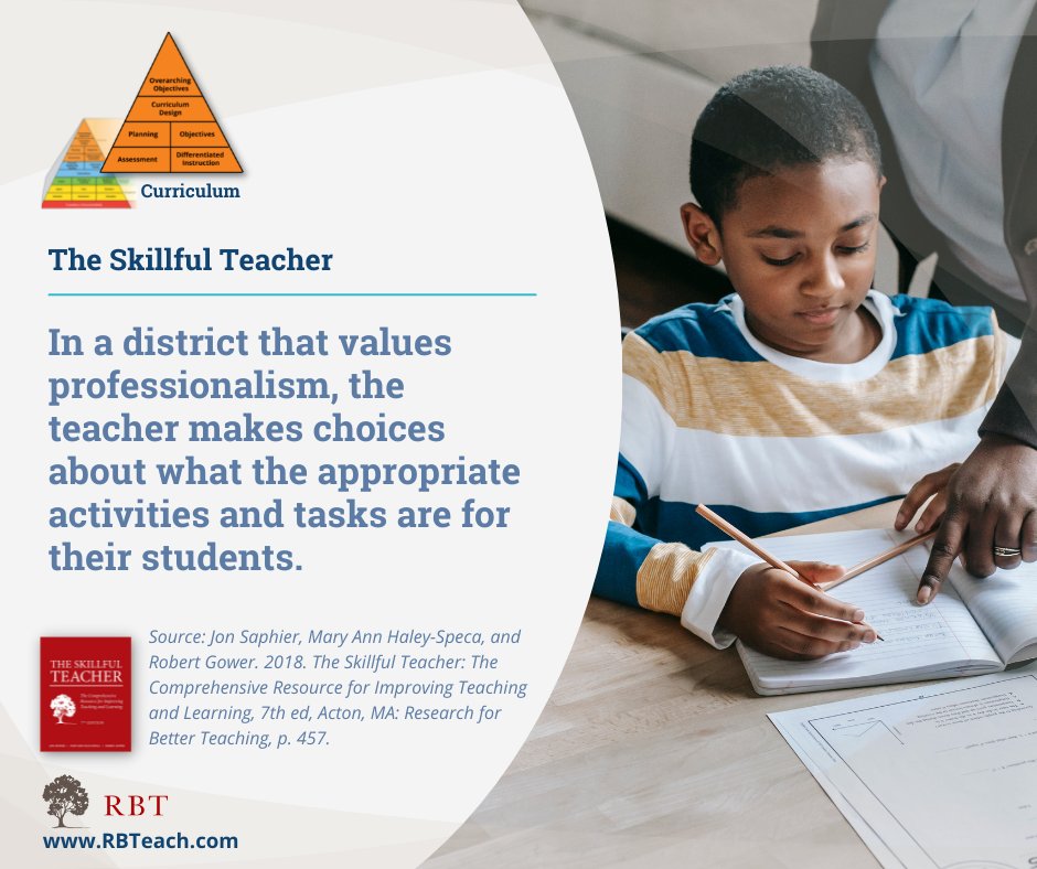 TeachRBT's tweet image. Skillful Teachers match their repertoires to their content, context, and students.
#SkillfulTeaching