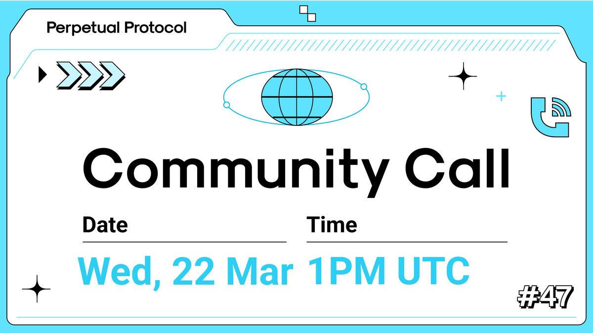 perpprotocol's tweet photo. Community Call #47 starts in an hour ⏱️
We'll cover the Hot Tub launch and to celebrate, we're giving away exclusive Hot Tub merch during the call!
Join us live on https://t.co/HMFOW9wMOj https://t.co/rU2rP1c7Fq