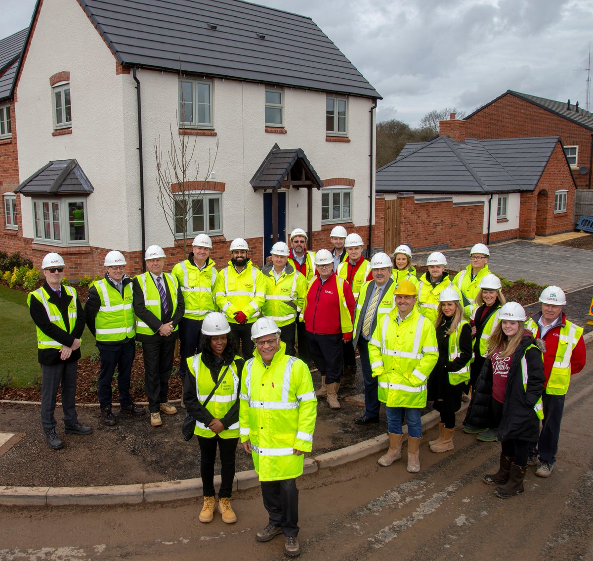 RobkEMH's tweet photo. It was great to have our friends and partners visit @emhgroup's latest development in #Blaby.
Lots of positive feedback received and a real sense of achievement shared by all involved with the project. Cant wait to have you all back at completion to see it finished! https://t.co/Hsgmz1CXc4