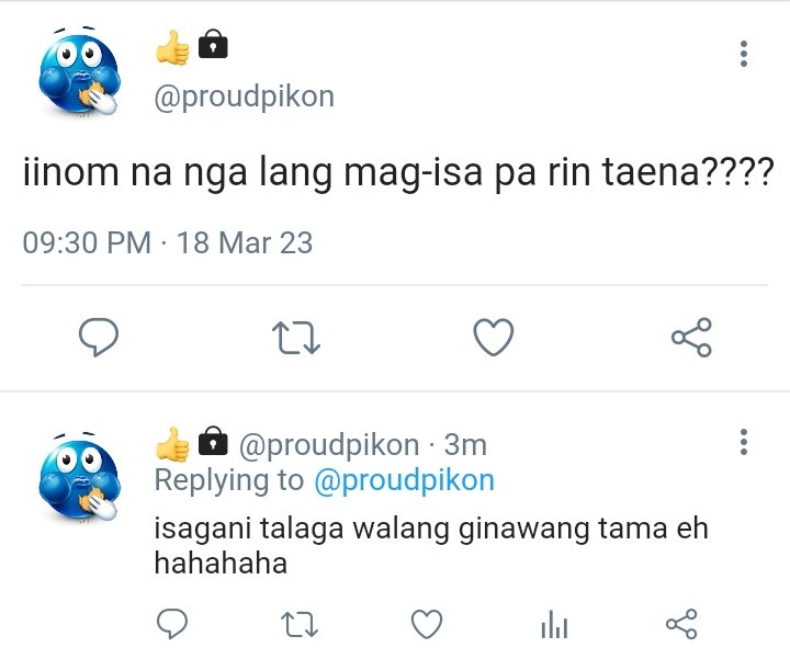 javaboxd's tweet photo. bukas makalawa.
— a #BaSag/#BaGa short au (prompt) kung saan heartbroken si isagani at wala siyang choice kundi ayain sa inuman si basilio, ang tanging nagpapayamot sa kaniya.
kung sa bagay, wala namang mangyayari kung malalasing sila, diba?
…diba? https://t.co/dpi9qyEpin