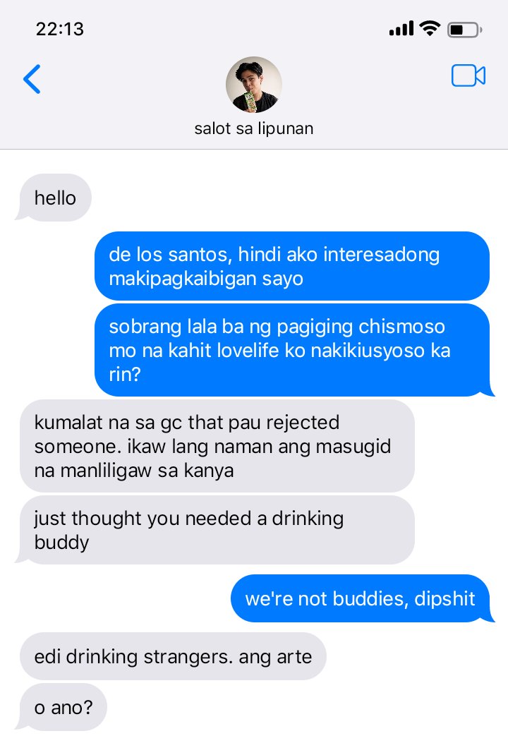 javaboxd's tweet photo. bukas makalawa.
— a #BaSag/#BaGa short au (prompt) kung saan heartbroken si isagani at wala siyang choice kundi ayain sa inuman si basilio, ang tanging nagpapayamot sa kaniya.
kung sa bagay, wala namang mangyayari kung malalasing sila, diba?
…diba? https://t.co/dpi9qyEpin