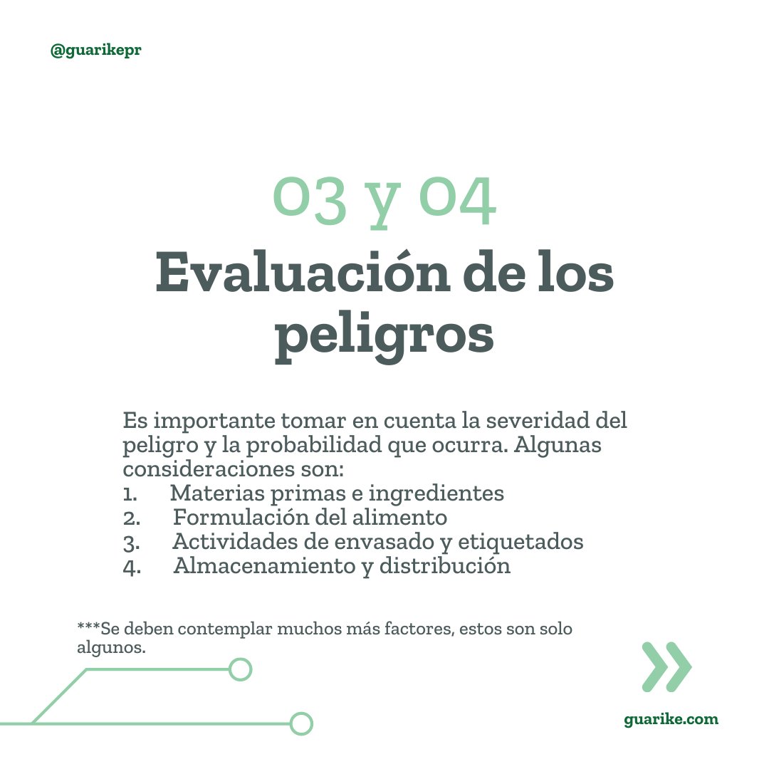 GuarikePR's tweet photo. Es importante analizar los riegos de inocuidad alimentaria para verificar cuáles requieren un control preventivo, concentrar los recursos en los controles preventivos esenciales, identificar operaciones que requieren mejorar. 
#inocuidadalimentaria
#agricultura https://t.co/EYxqrev7MR