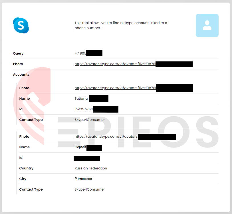 Did you dream about it? <a href="/epieos/">Epieos</a> has done it!

Find now the reverse phone number lookup on epieos.com

You will be able to find the Google accounts linked to a phone number but also its Telegram, Skype...

Try it now, it also works on most wanted criminals😉