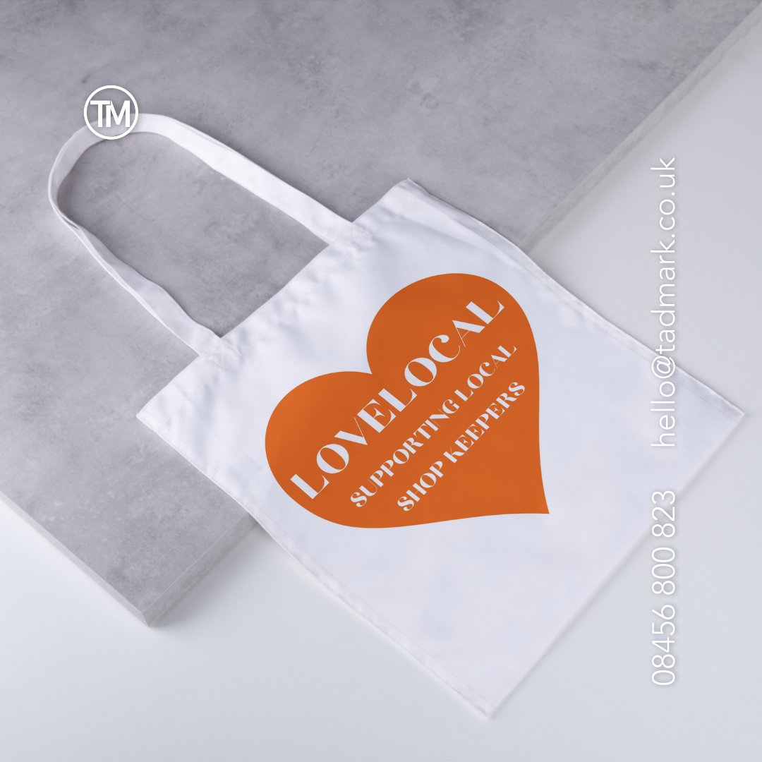 Printed tote bags- your design printed to go.

Available in a range of colours, enquire with us today.

08456 800 823
hello@tadmark.co.uk