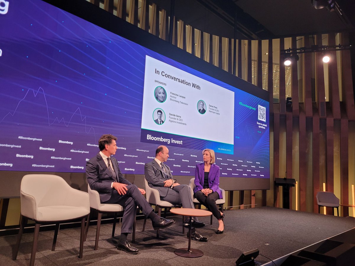 #bloomberginvest excellent timely commentary from leading asset managers Daniel Pinto Davide Serra @business