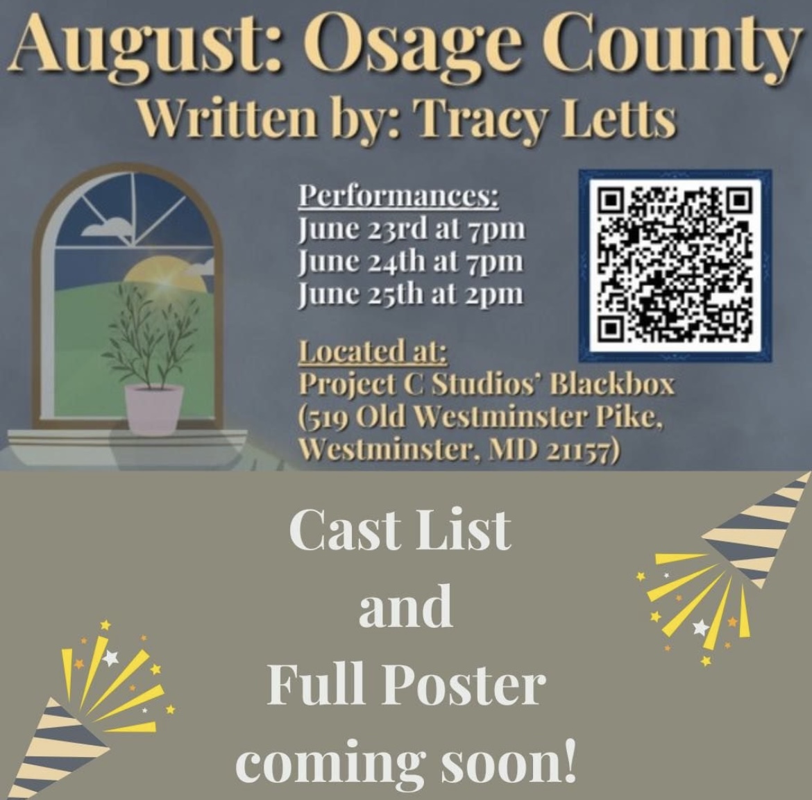sts_theatre's tweet photo. Miss out on all the fun at She Kills Monsters? Buy tickets today for our next show- August: Osage County. Follow us on social media as we prepare to introduce our cast in the coming days! https://t.co/k5QbpYGmUi #AugustOsageCounty #STS https://t.co/JH9P1iOnGC